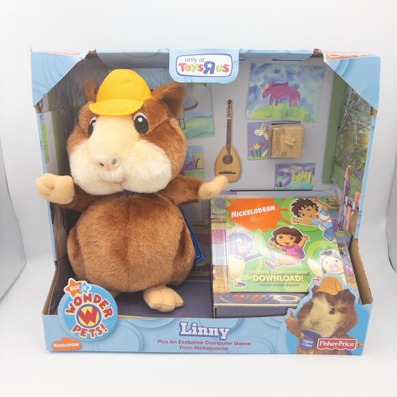 Wonder Pets Linny Plush Game Fisher-Price Nickelodeon Nick Jr Toys-R-Us Hamster - Picture 1 of 5